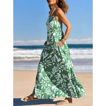 Stylish MEROKEETY Floral Boho Maxi Dress for Summer Fun
