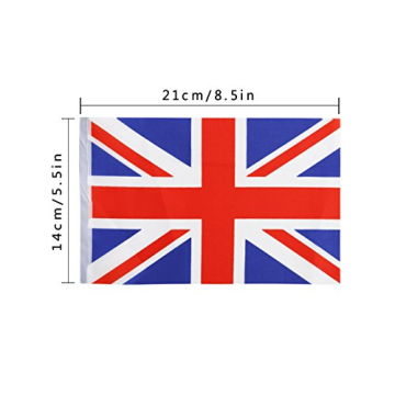 TSMD 100 Feet UK Flag String for Events and Celebrations
