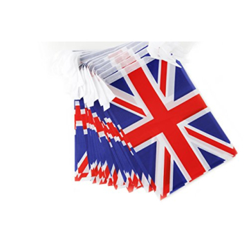 TSMD 100 Feet UK Flag String for Events and Celebrations
