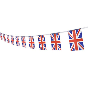 TSMD 100 Feet UK Flag String for Events and Celebrations