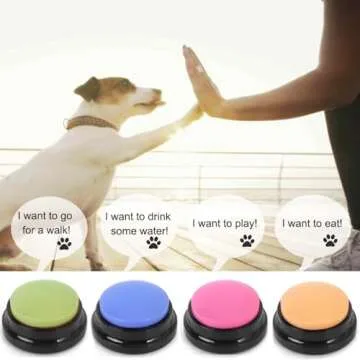 4 Color Voice Recording Button for Pet Communication and Fun
