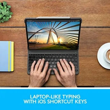 Logitech SLIM FOLIO PRO Backlit Bluetooth Keyboard Case for iPad Pro 12.9-inch (3rd and 4th gen) - Graphite