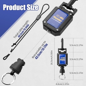 Durable CB Mic Holder Retractable Microphone Hanger