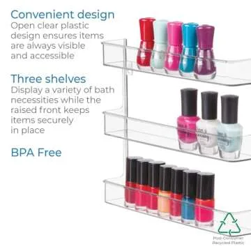 iDesign Hanging Nail Polish & Cosmetics Organizer - Clear