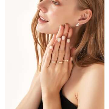 TIGRADE 1.5mm Eternity Ring Gold Plated Wedding Band