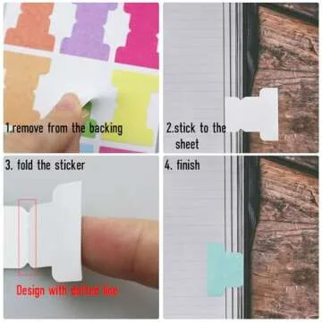 Sticky Index Tabs 20 Sheets in 12 Colors, Writable Sticky Notes Flags Paper Blank Monthly Tabs Planner Stickers Double Sided Page Markers Book Tabs for Labeling Classifying Planning