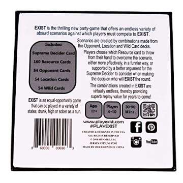 Exist Card Games Family Game Night Fun Multi Player Parties Icebreaker Laugh Till You Drop