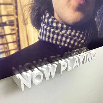 WPESI Now Playing Vinyl Record Stand Wall Mount,Vinyl Record Wall Mount Display Vinyl Wall Mount Albums Hanging Vinyl Record Wall Record Display Storage Holder (White)