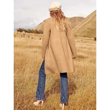 Elegant ANRABESS Women's Open Front Cardigan for Fall