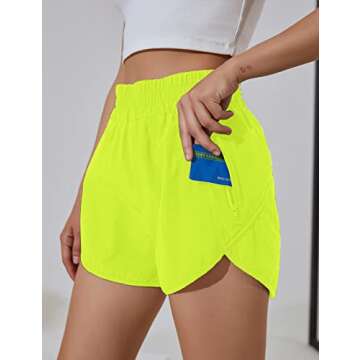 BMJL Women's Running Shorts - High Waisted with Pockets