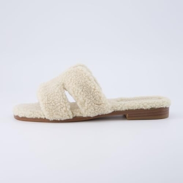 CUSHIONAIRE Women's Cozy Slide Sandals in Cream - Ultimate Comfort