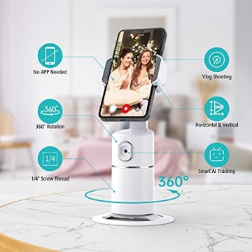 Auto Face Tracking Phone Holder for Easy Video Recording