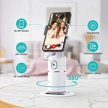Auto Face Tracking Phone Holder for Easy Video Recording
