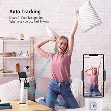 Auto Face Tracking Phone Holder for Easy Video Recording