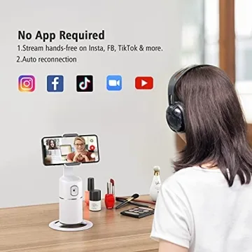 Auto Face Tracking Phone Holder for Easy Video Recording