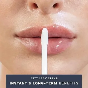 City Beauty City Lips Plumping Lip Gloss Tinsel Town - High-Shine Gloss for Fuller, Younger-Looking Lips | Hydrating & Smoothing Lip Treatment Hyaluronic Acid