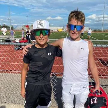 SEKKAF Kids Sunglasses, Youth Baseball Sunglasses Polarized Sports Cycling Shades for Boys Girls Lig...