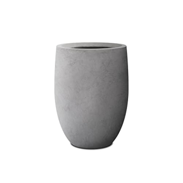 Kante 21.7" Natural Concrete Tall Planter Modern Decor
