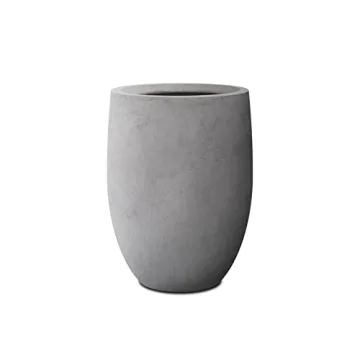 Kante 21.7" Natural Concrete Tall Planter Modern Decor