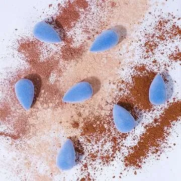 JUNO & Co. Microfiber Sponge, Latex-Free, Dual Layer Technology, Flawless Makeup Blender for Foundations, Powders and Creams (Velvet Love Bundle)