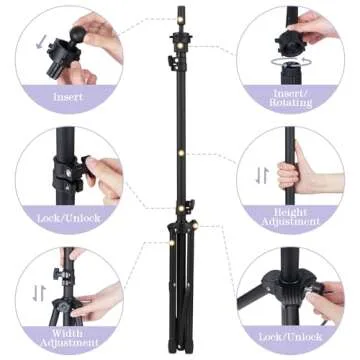 Adjustable Auroras Mannequin Head Stand for Cosmetology