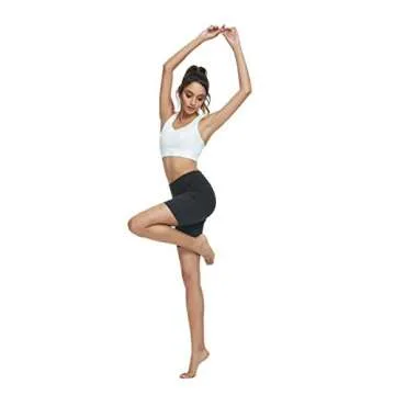 Blooming Jelly Womens Athletic Gym Shorts 2 in 1 Workout Running Exercise Sport Active Short with Liner Zip Pockets (Small, Black2)