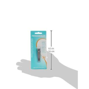 Tweezerman Fingernail Clipper for Women and Men Stainless Steel