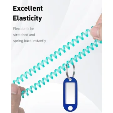 Uniclife Colorful Wrist Keychains & Tag Labels for Organization