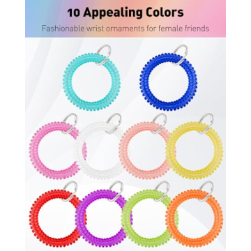 Uniclife Colorful Wrist Keychains & Tag Labels for Organization