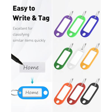 Uniclife Colorful Wrist Keychains & Tag Labels for Organization