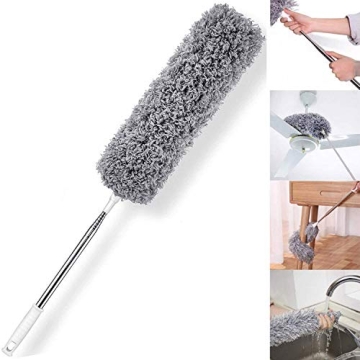 HEOATH Microfiber Feather Duster with Extendable Pole