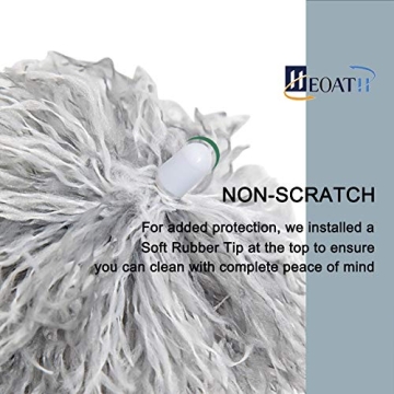 HEOATH Microfiber Feather Duster with Extendable Pole