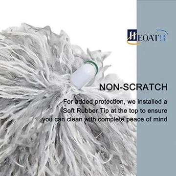 HEOATH Microfiber Feather Duster with Extendable Pole
