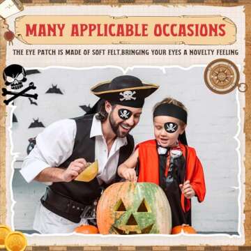 Coume Pirate Party Set - Bandana & Eye Patch Costume