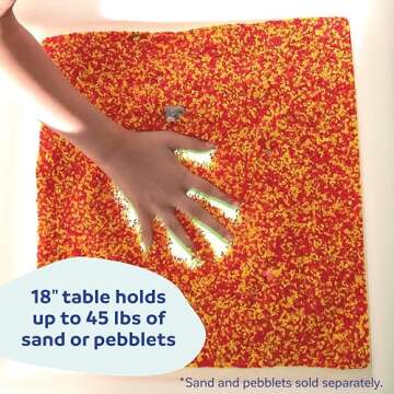 Fun and Function LimeLite LED Sand Table for Kids 5+