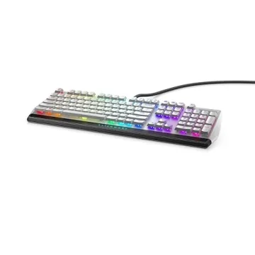 Alienware Low-Profile RGB Gaming Keyboard AW510K Light, Alienfx Per Key RGB Lighting, Media Controls...