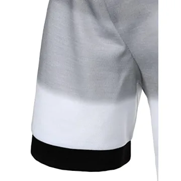 SOLY HUX Men's Colorblock Golf Shirt for Stylish Comfort