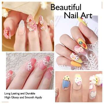 Ownest 12 Colors Sculpture Painting Nail Gel Set,3D Nail Carved Gel Sculpture Creative Painting Glue Soak Off UV,with 1 Carved Painting Pen