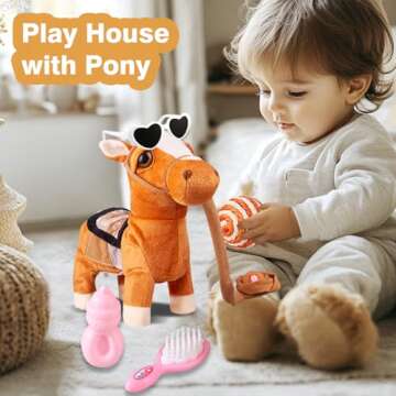 Marsjoy Interactive Singing Dancing Pony Toy for Kids