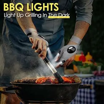 PARIGO LED Flashlight Gloves, Father Day Mens Gifts for Dad Husband Grandpa, Cool Gadget Christmas Birthday Gifts for Men Adults Him Boyfriend Guy