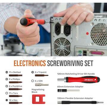 Hi-Spec 84pc Electronics Soldering Kit & Multimeter