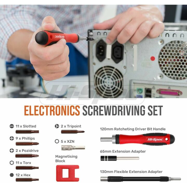 Hi-Spec 84pc Electronics Soldering Kit & Multimeter