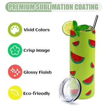 HTVRONT 20oz Sublimation Tumblers - Craft Your Own Designs