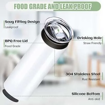 HTVRONT 20oz Sublimation Tumblers - Craft Your Own Designs