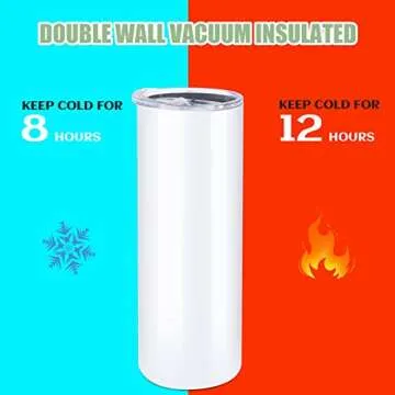 HTVRONT 20oz Sublimation Tumblers - Craft Your Own Designs