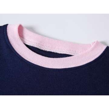 Dolphin&Fish Girls Pajamas 100% Cotton Toddler Pjs Unicorn Clothes Long Sleeve Kid Pjs Sleepwear Sets 2t Blue