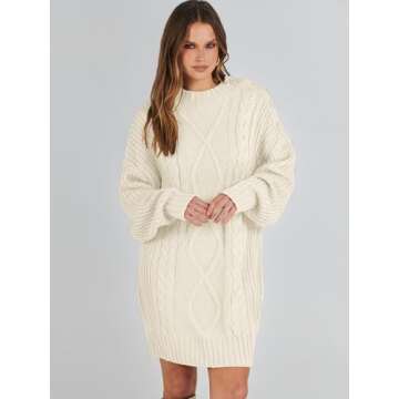 Shop ANRABESS Women's Oversized Sweater Dress Online