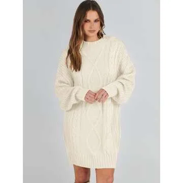 Shop ANRABESS Women's Oversized Sweater Dress Online