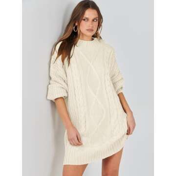Shop ANRABESS Women's Oversized Sweater Dress Online