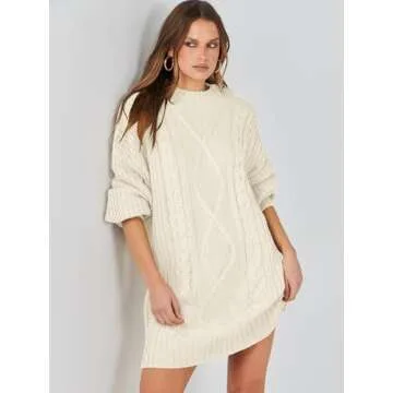 Shop ANRABESS Women's Oversized Sweater Dress Online